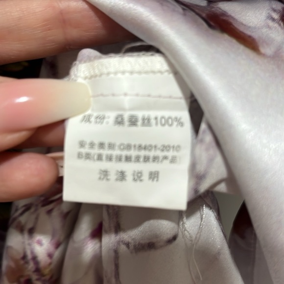 Peacock Print Sleeveless Tunic 100% silk - Picture 8 of 14